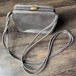 Donna Karan New York Genuine Leather Vintage Small Crossbody Clutch